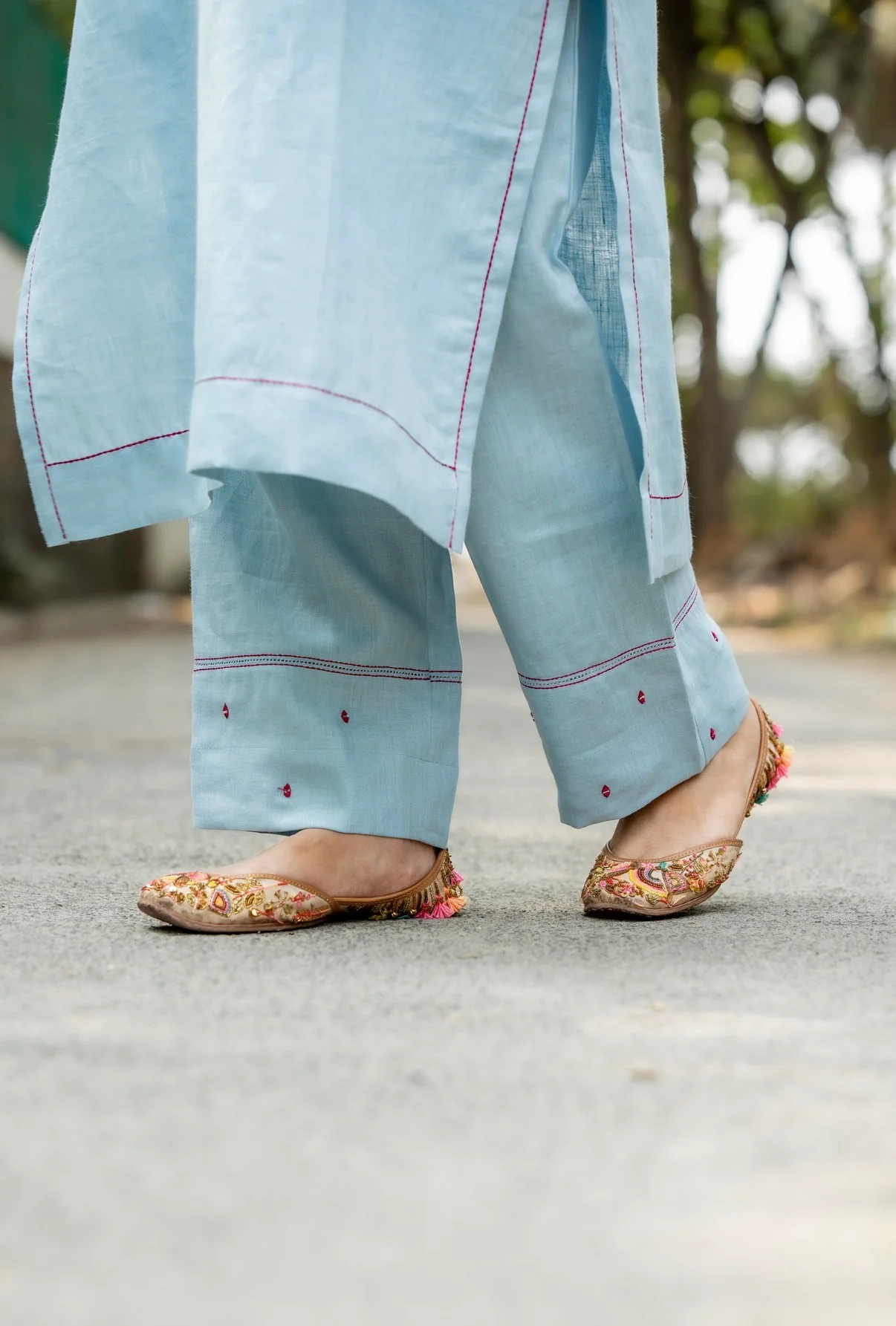 Baby Blue Linen Set - Image 5