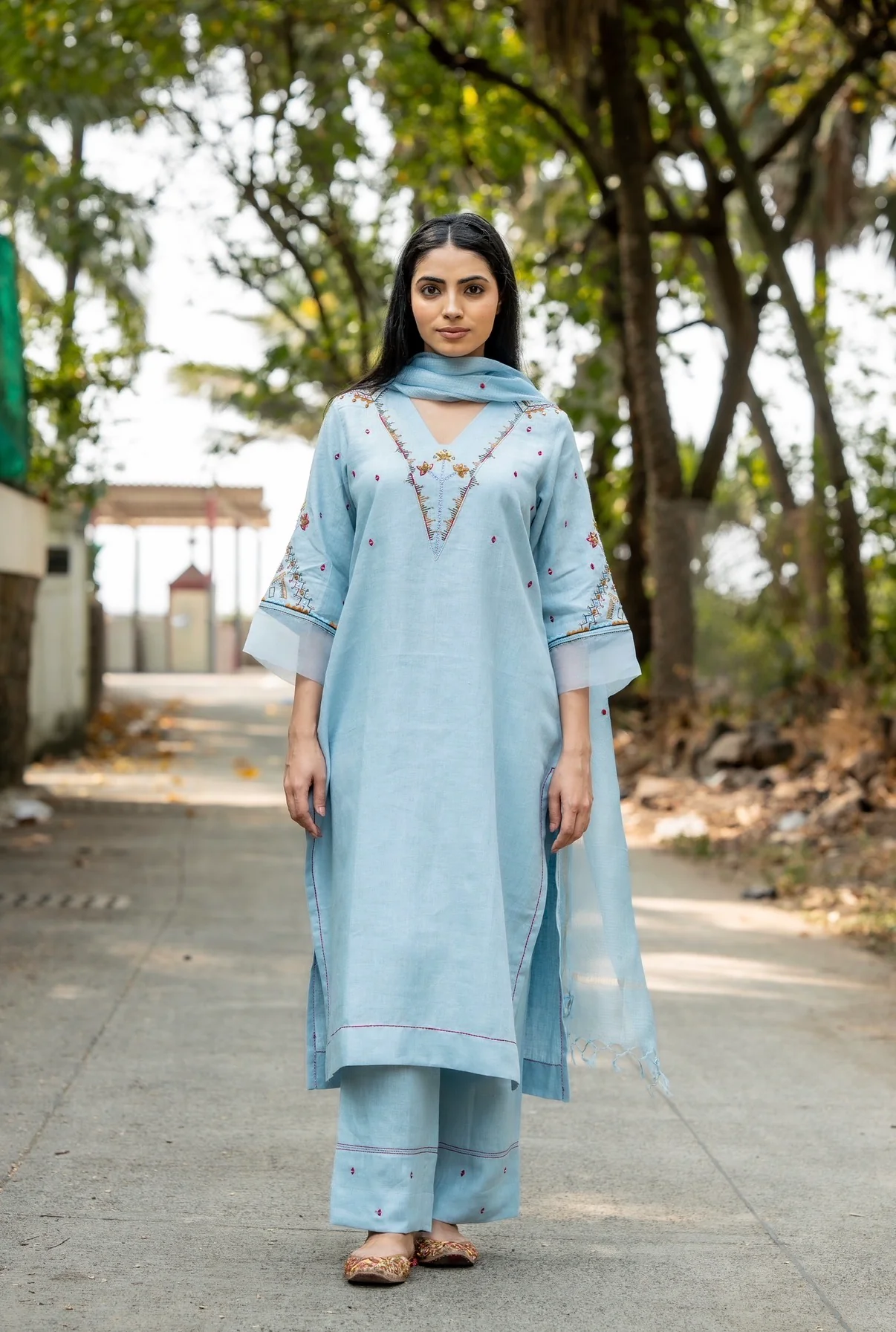 Baby Blue Linen Set - Image 6