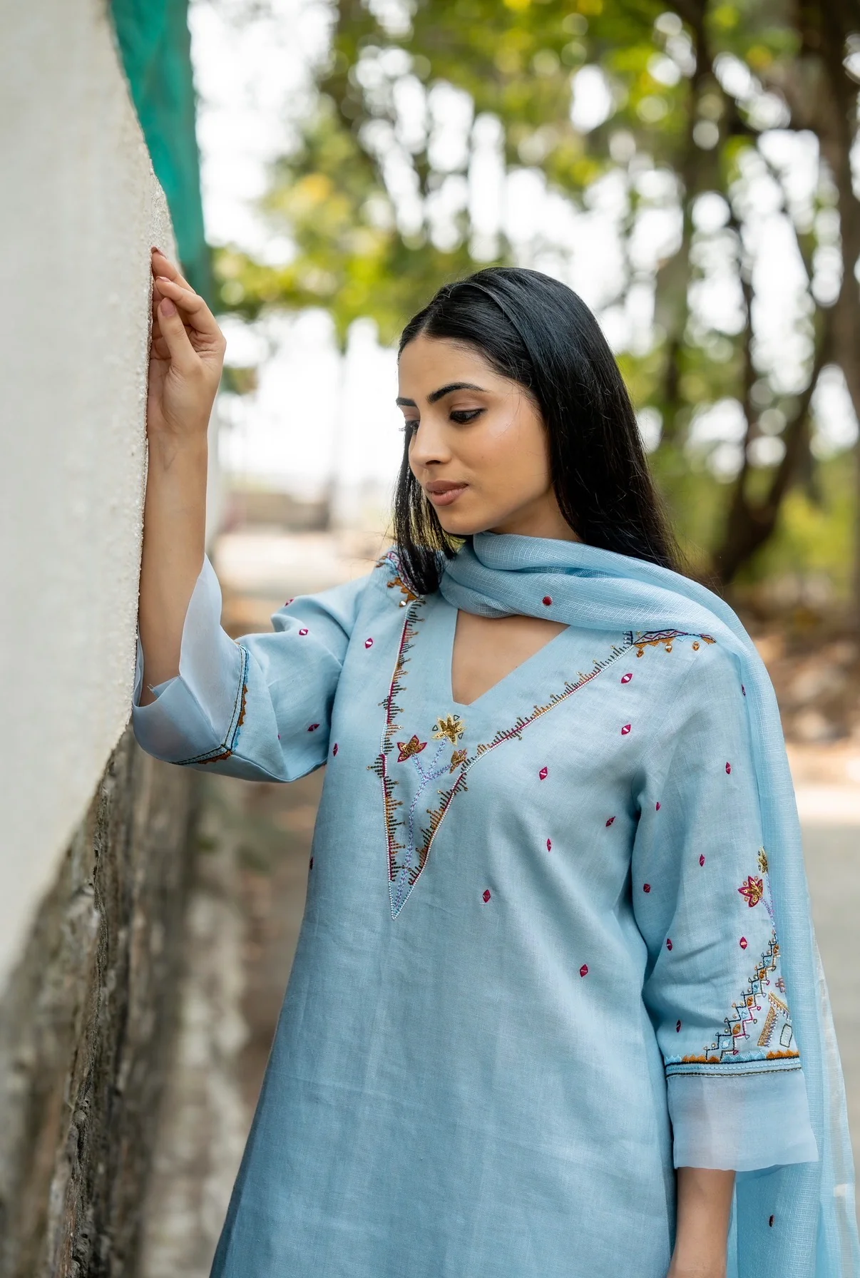 Baby Blue Linen Set - Image 7