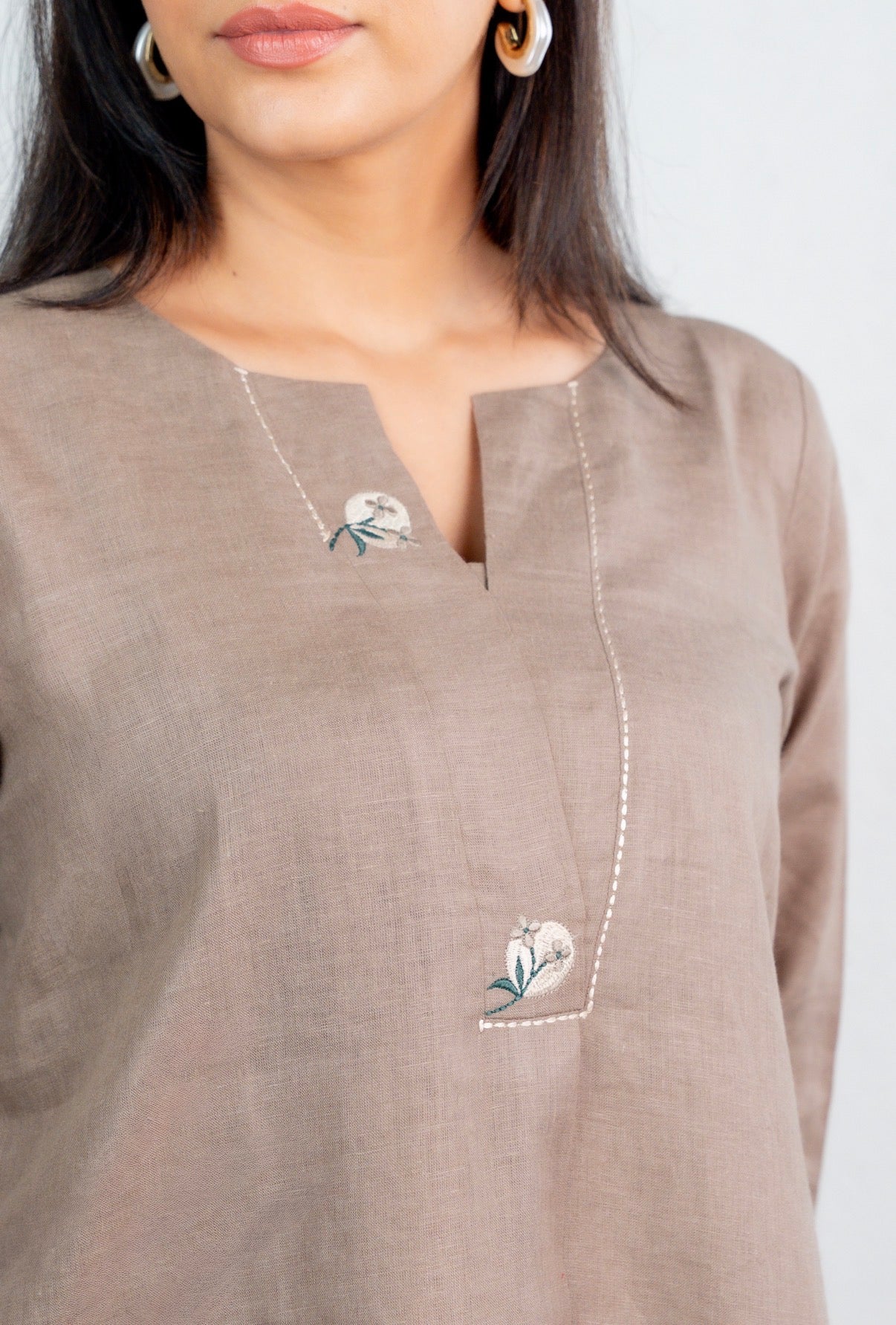 Taupe-Green Linen Pair - Image 5