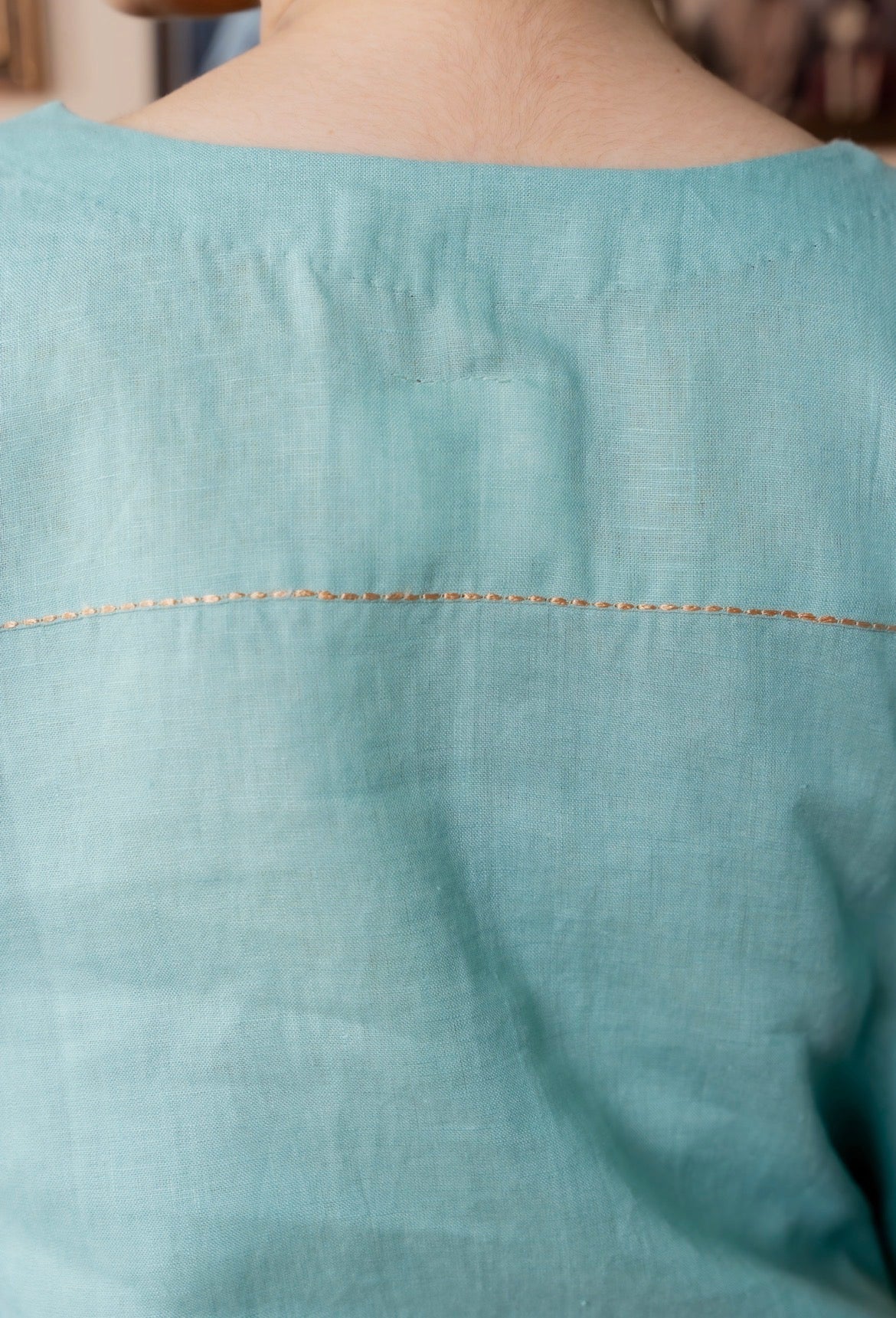 Blue-Green Linen Pair - Image 5