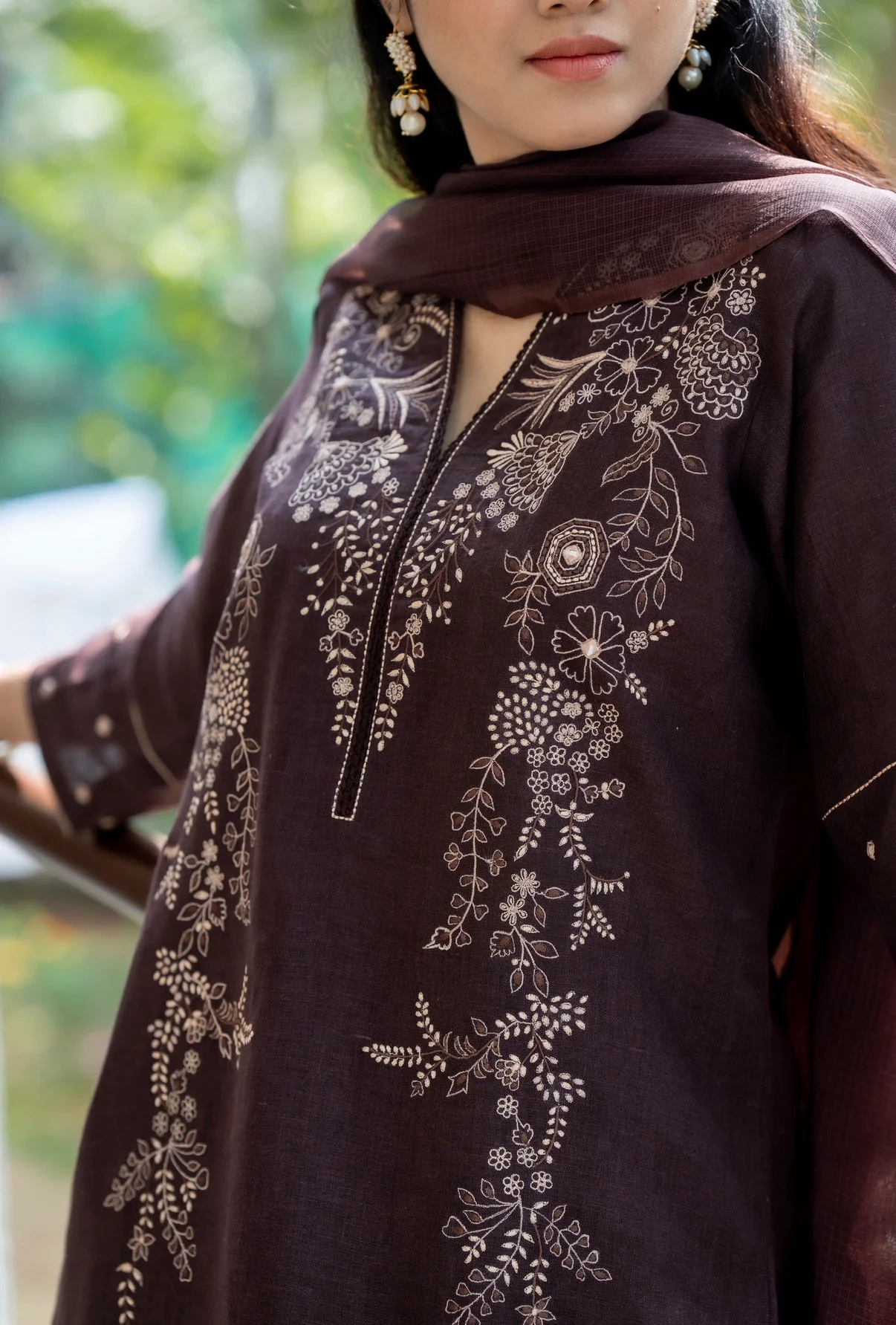 Cafe Brown Linen Set - Image 3