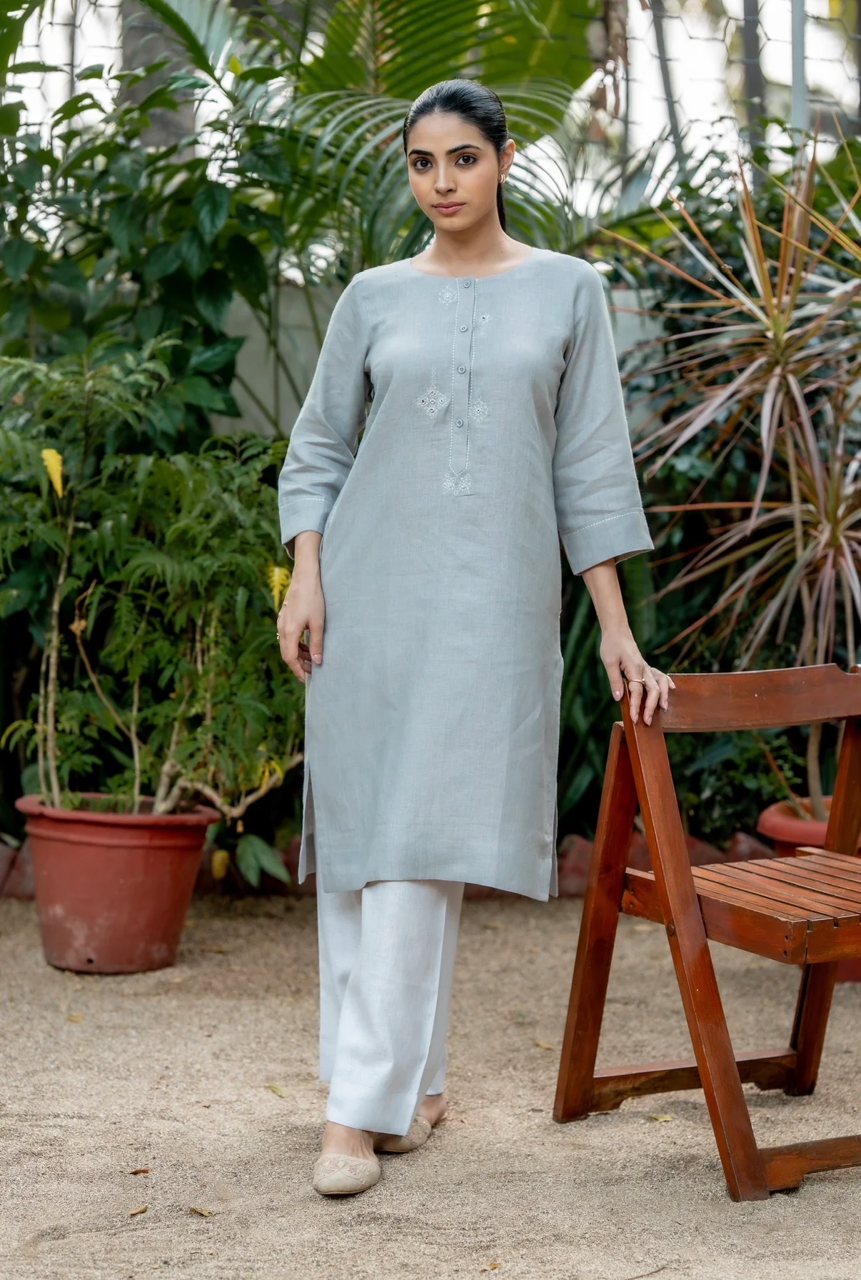 CLOUD GREY LINEN PAIR - Image 3