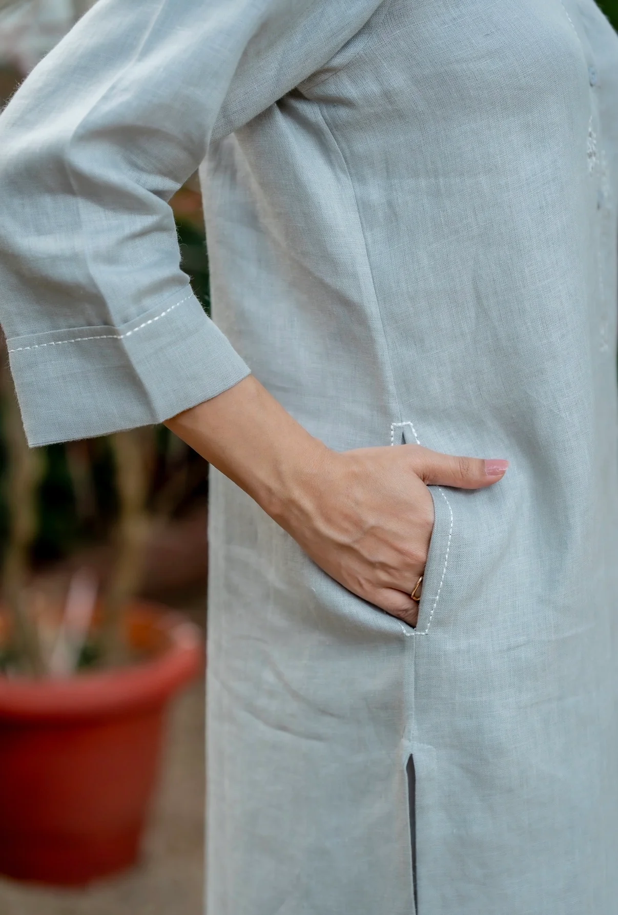 CLOUD GREY LINEN PAIR - Image 5