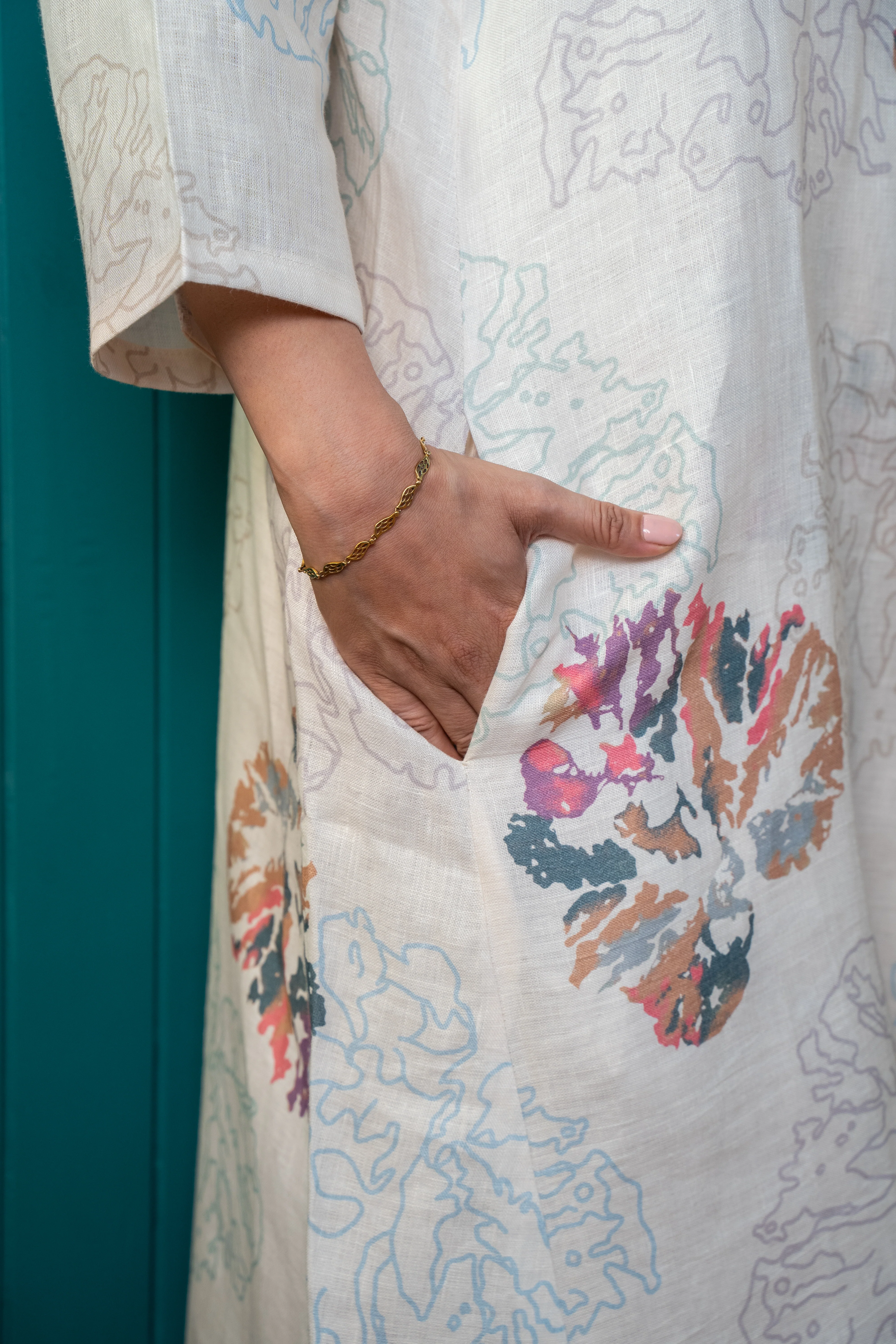 COFFEE CREAM A-LINE LINEN PAIR - Image 3