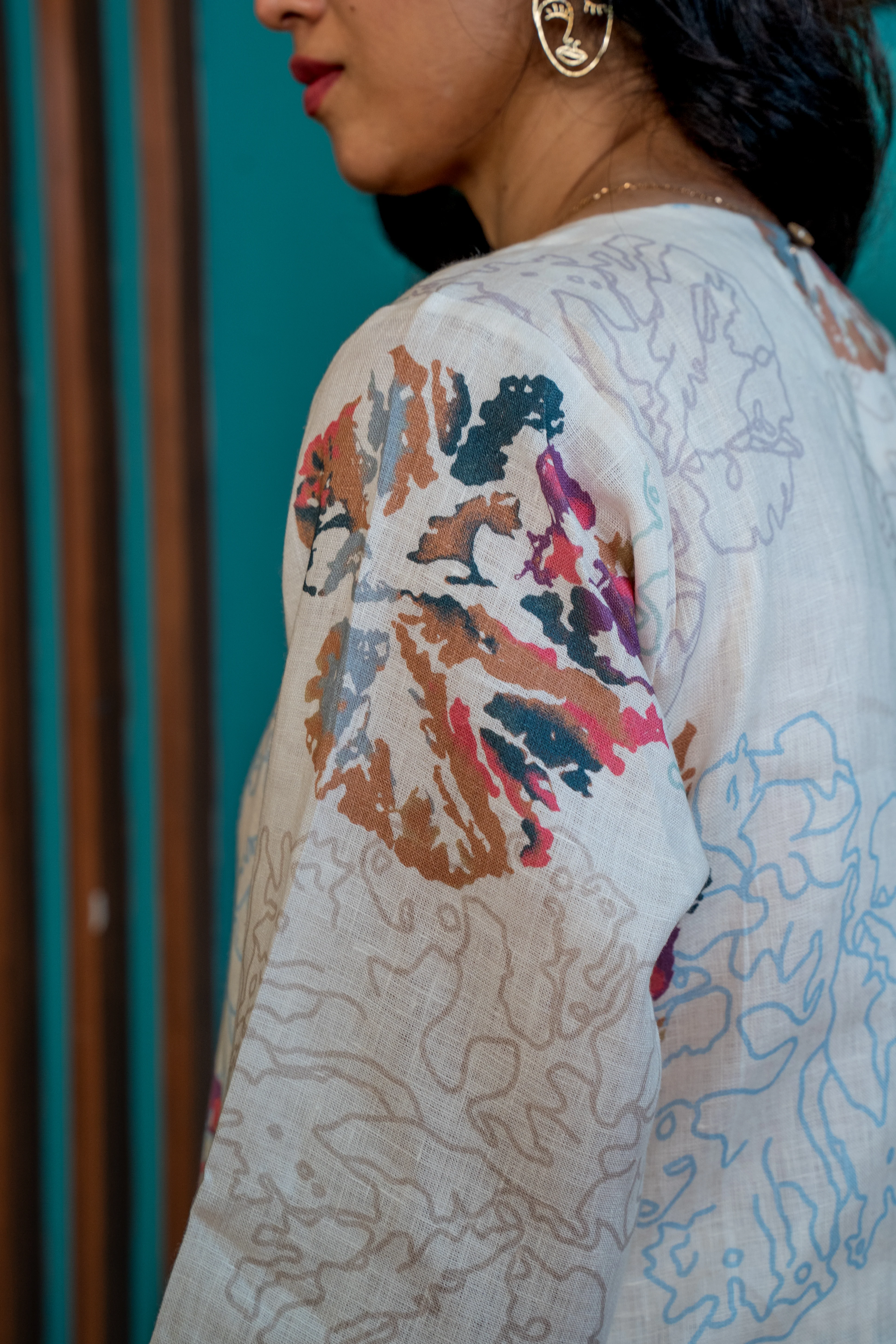 COFFEE CREAM A-LINE LINEN PAIR - Image 4