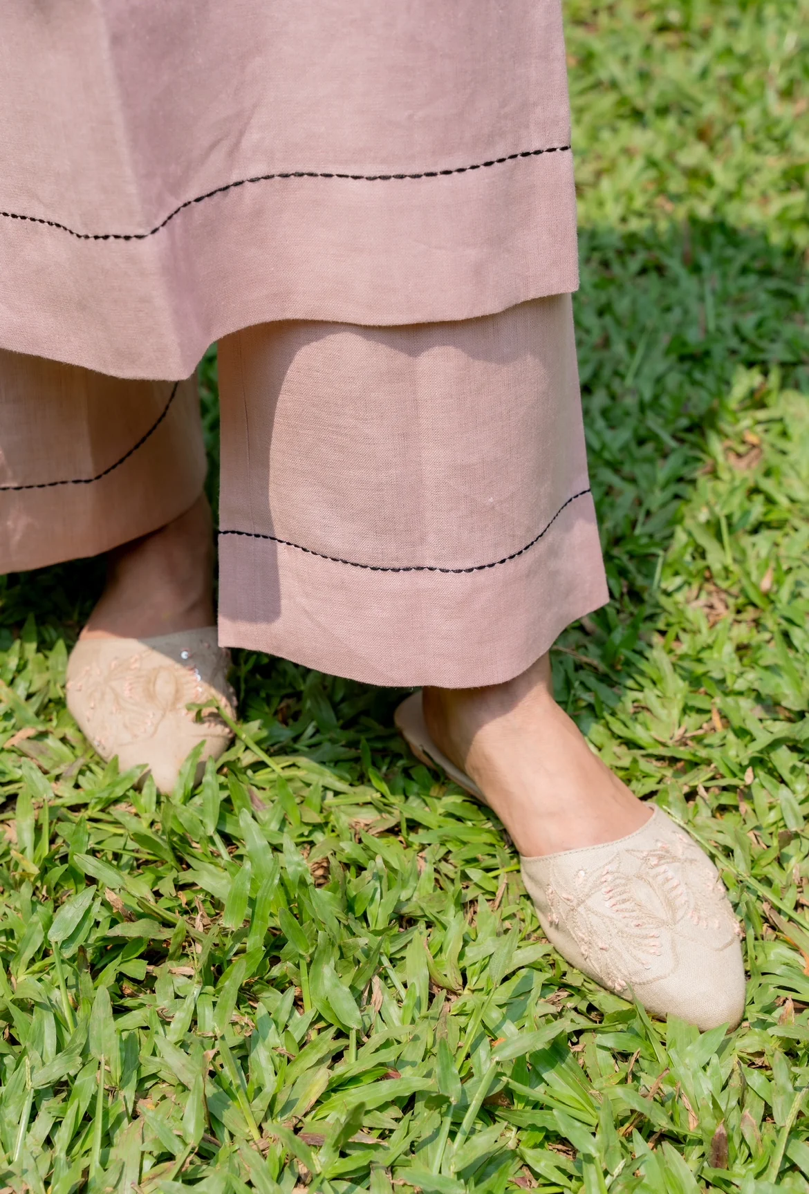 DUST PINK SAGA LINEN PAIR - Image 3