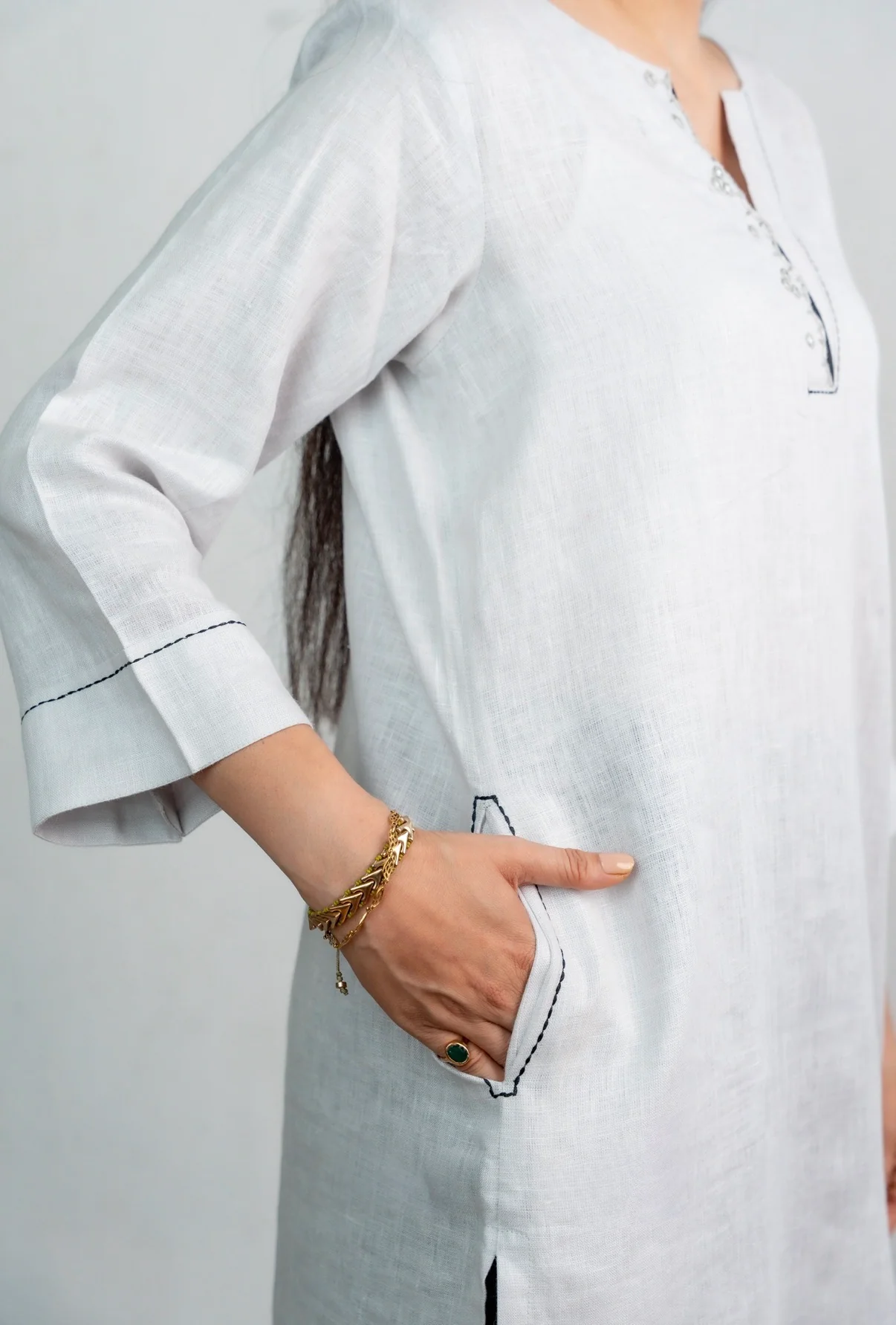 ICE GREY-BLACK LINEN PAIR - Image 4