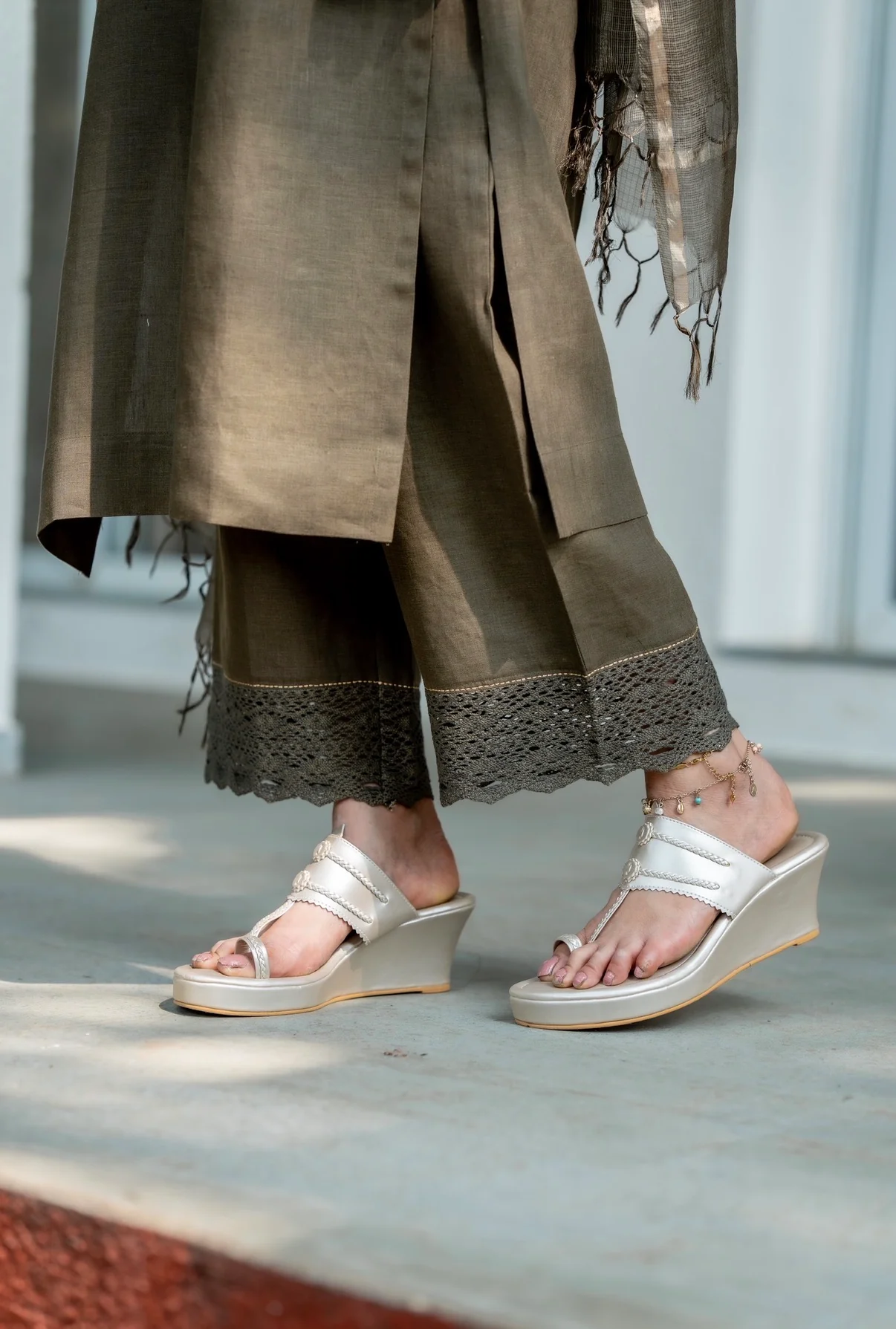 Jade Army Green Linen Set - Image 3