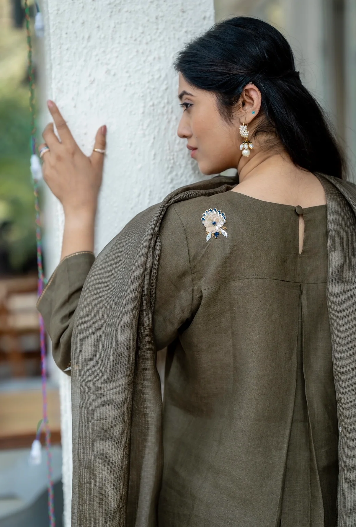 Jade Army Green Linen Set - Image 5