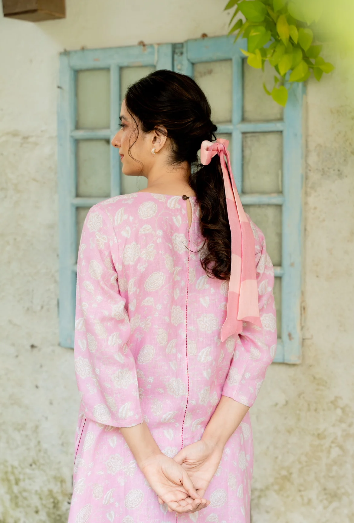 LIBERTY PINK FLORAL LINEN PAIR - Image 3