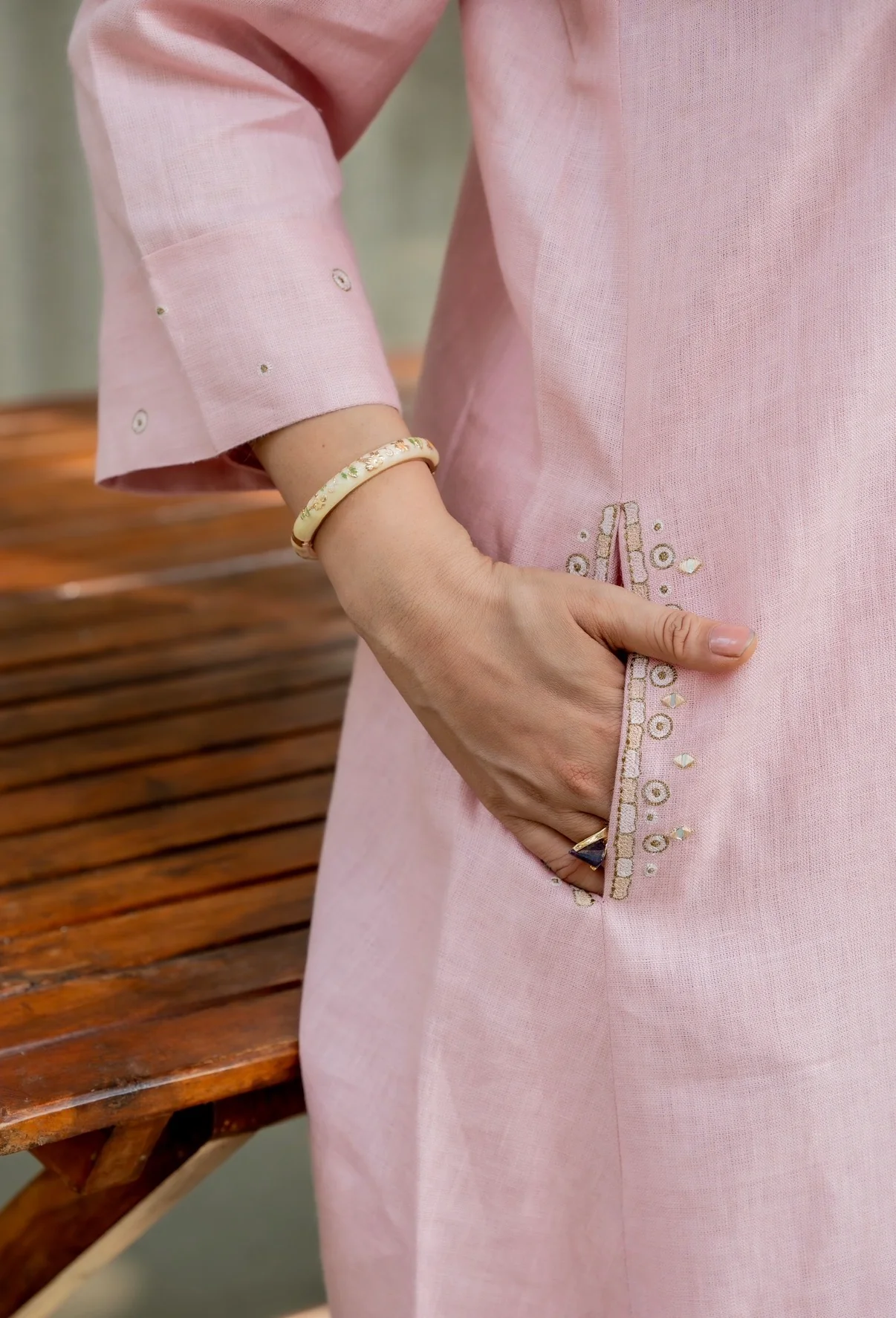 Love Pink Linen Pair - Image 3