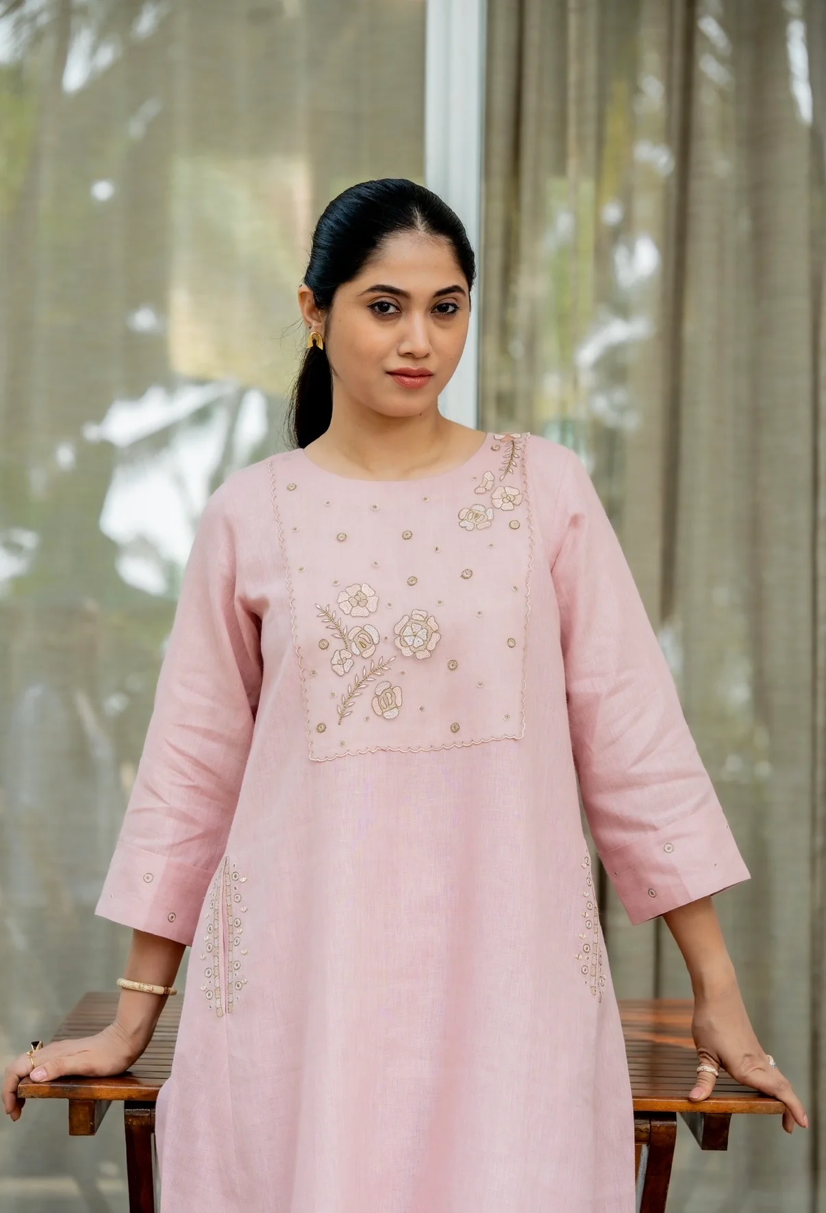 Love Pink Linen Pair - Image 6