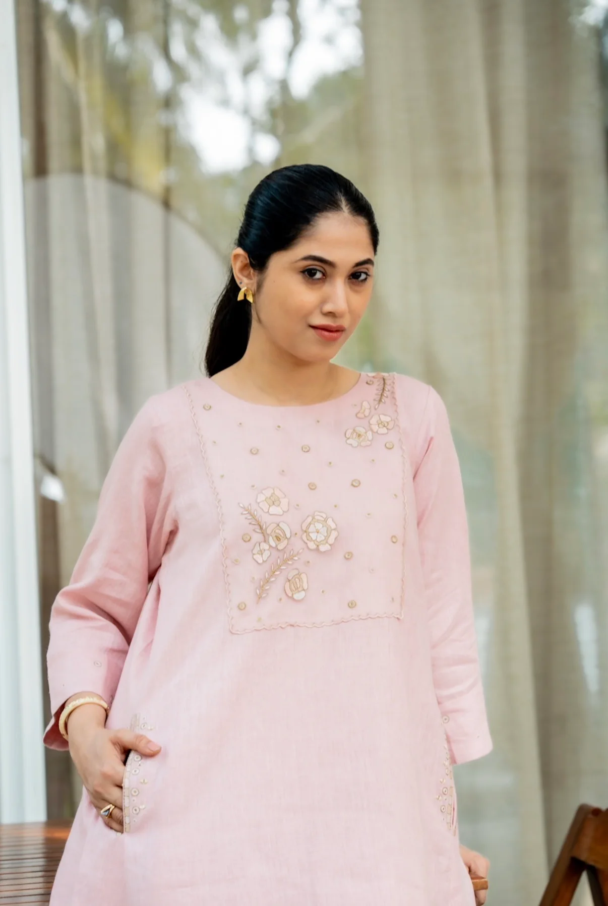 Love Pink Linen Pair - Image 7