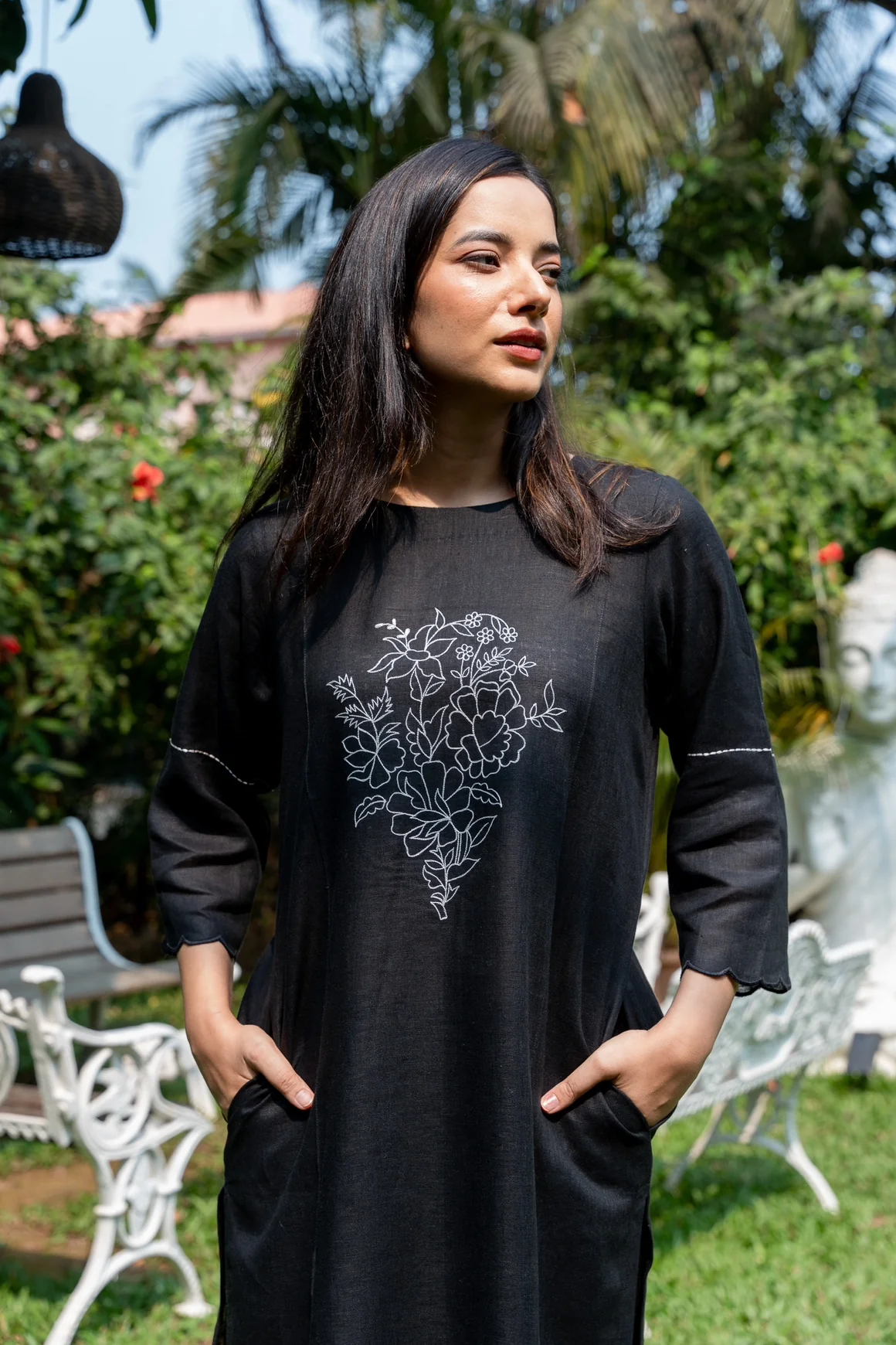 METAL BLACK LINEN PAIR - Image 3