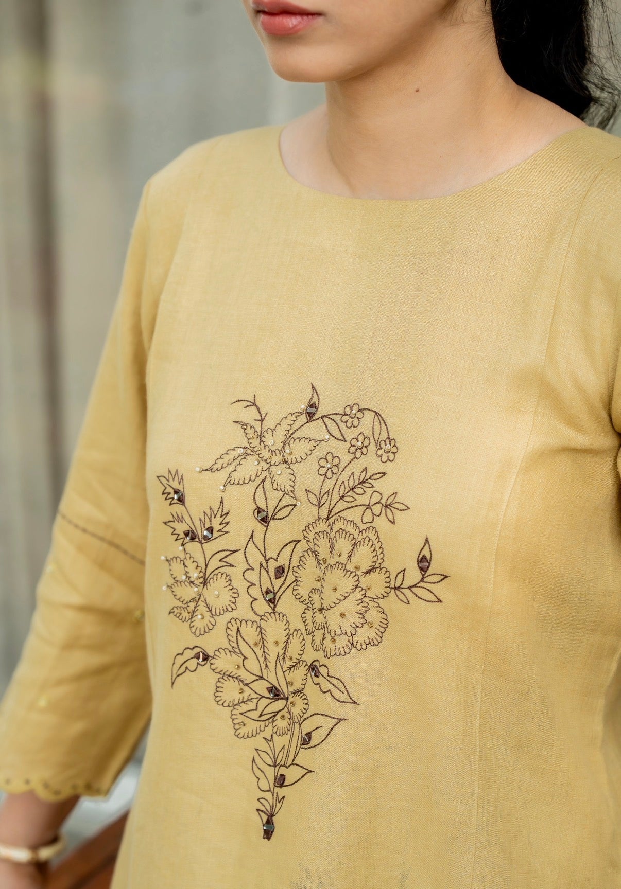 Mustard Linen Pair - Image 3