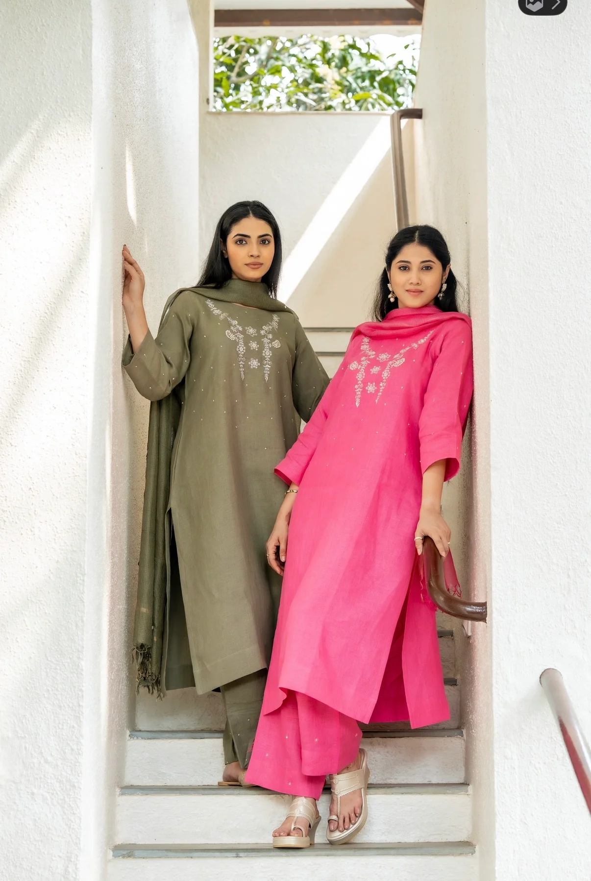 Olive Green Linen Set - Image 10