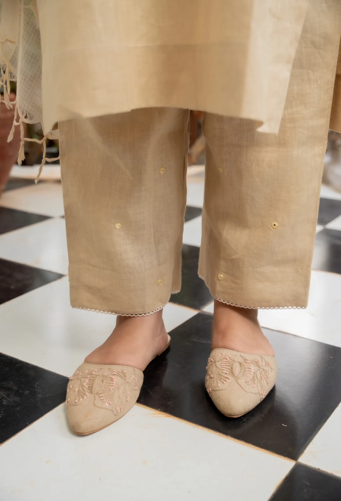 PALE IVORY LINEN SET - Image 4