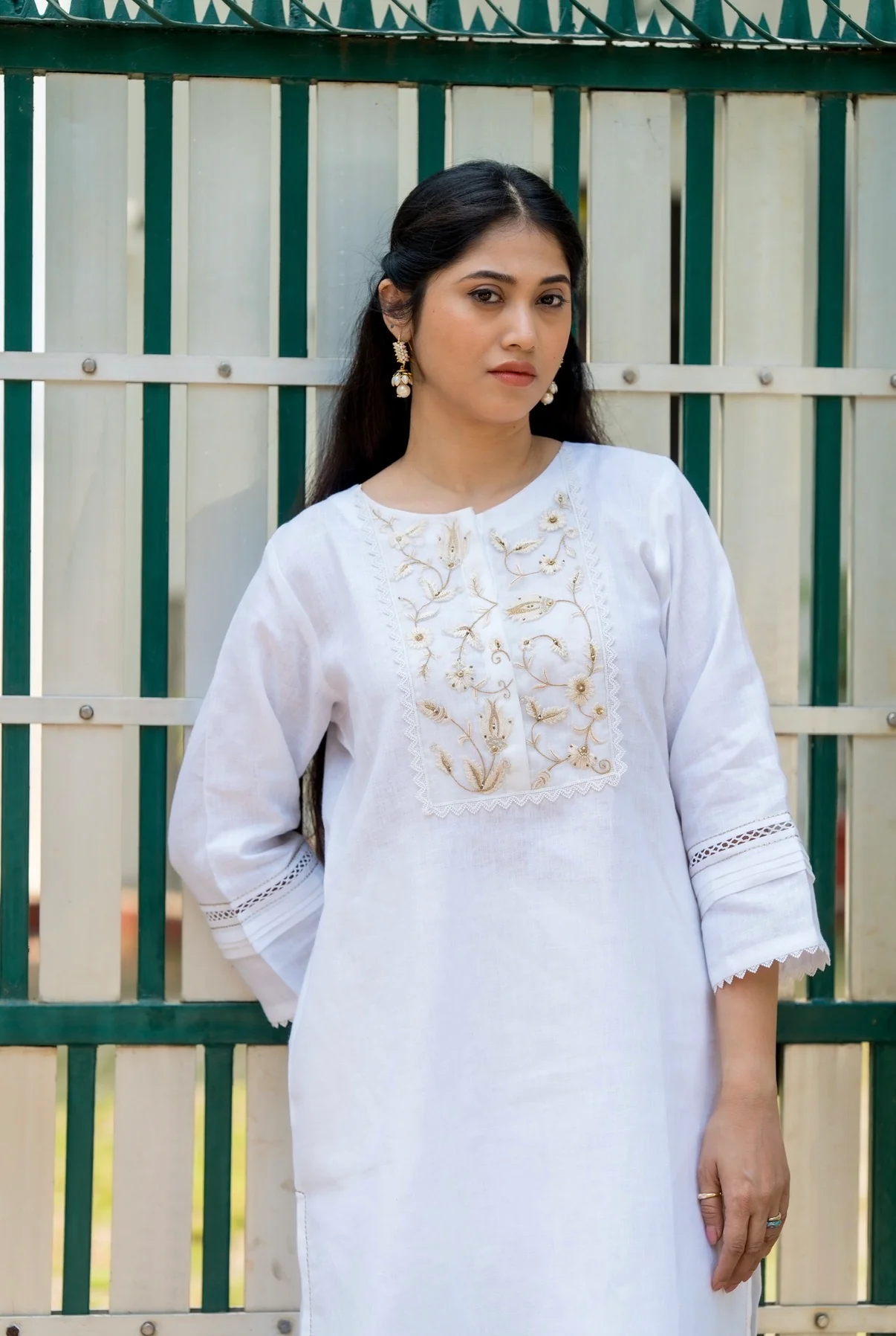 Pearl White Linen Set - Image 4