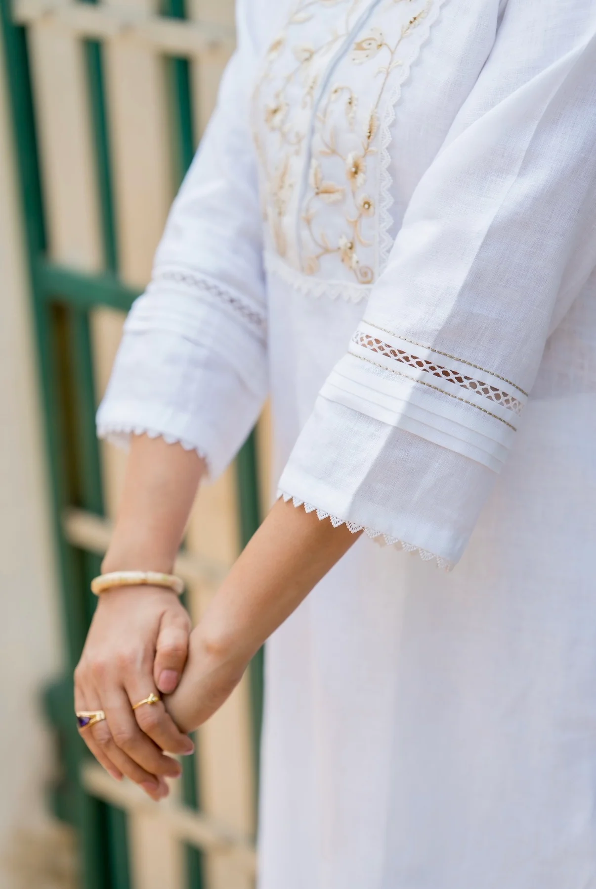 Pearl White Linen Set - Image 5