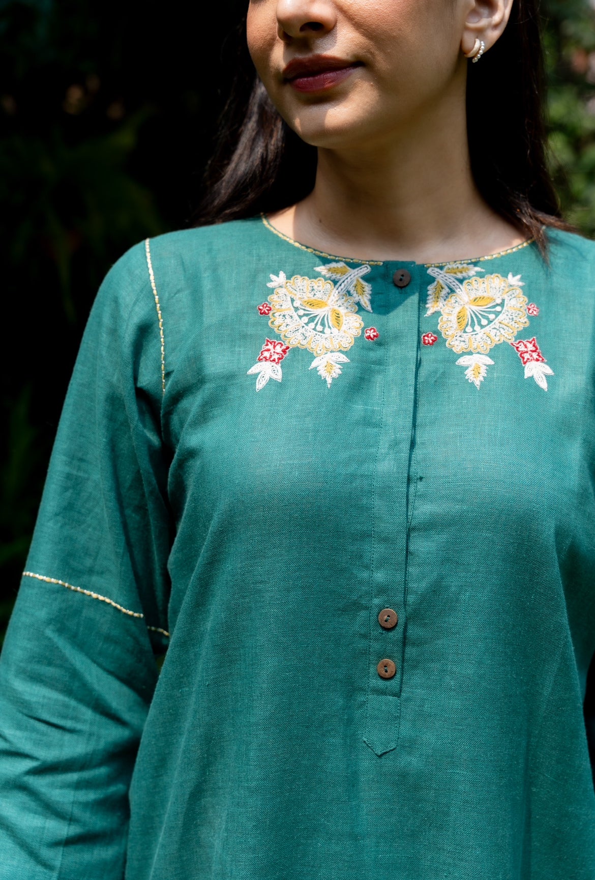 PINE GREEN LINEN PAIR - Image 5