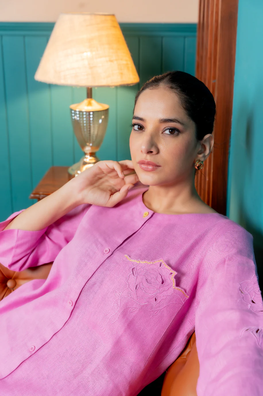 Plum Purple Linen Pair - Image 7