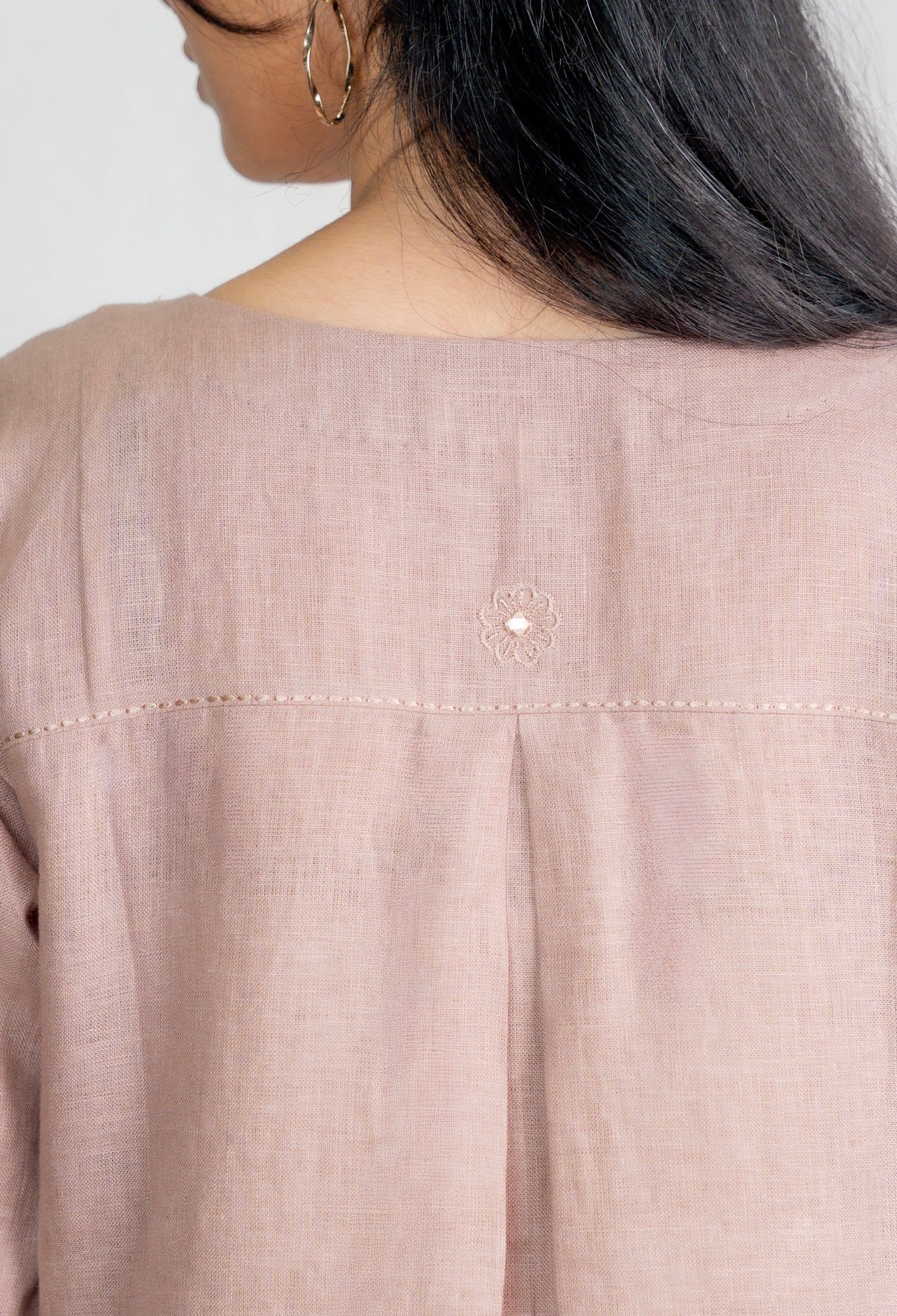 Rose Taupe - Black Linen Pair - Image 3