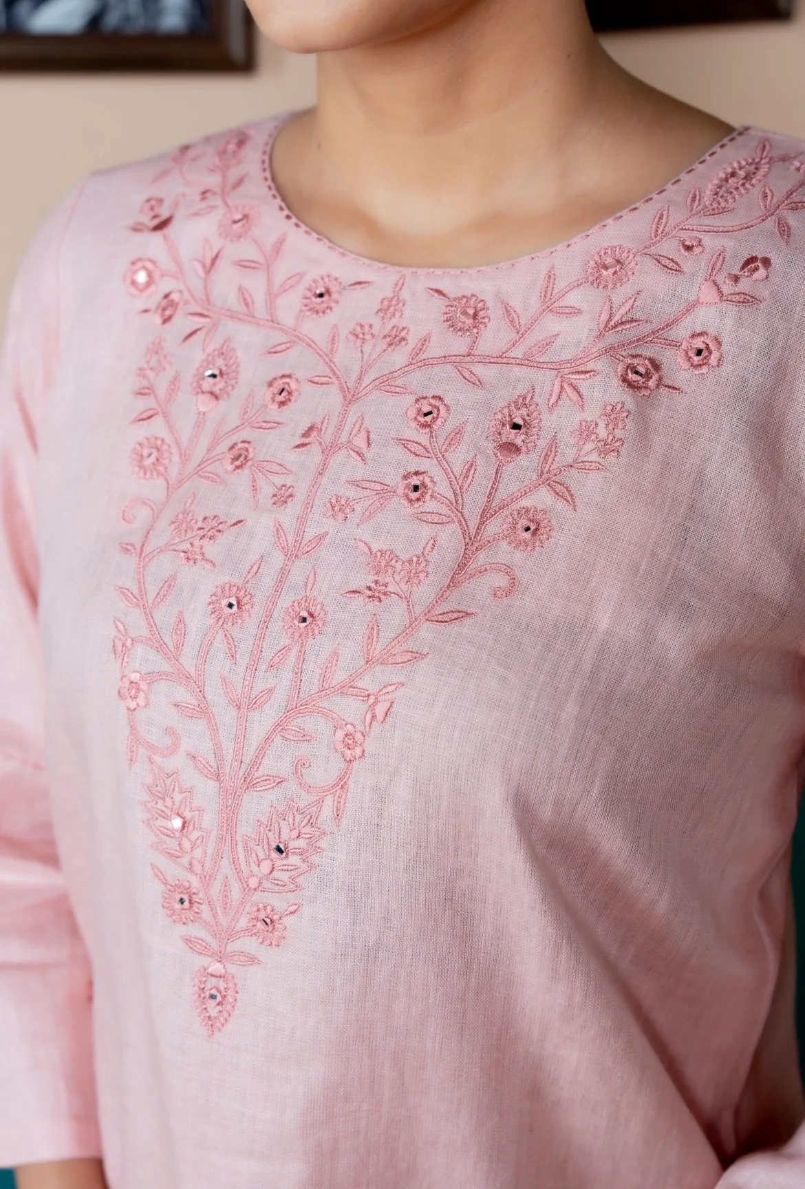 Sea Pink Linen Pair - Image 3