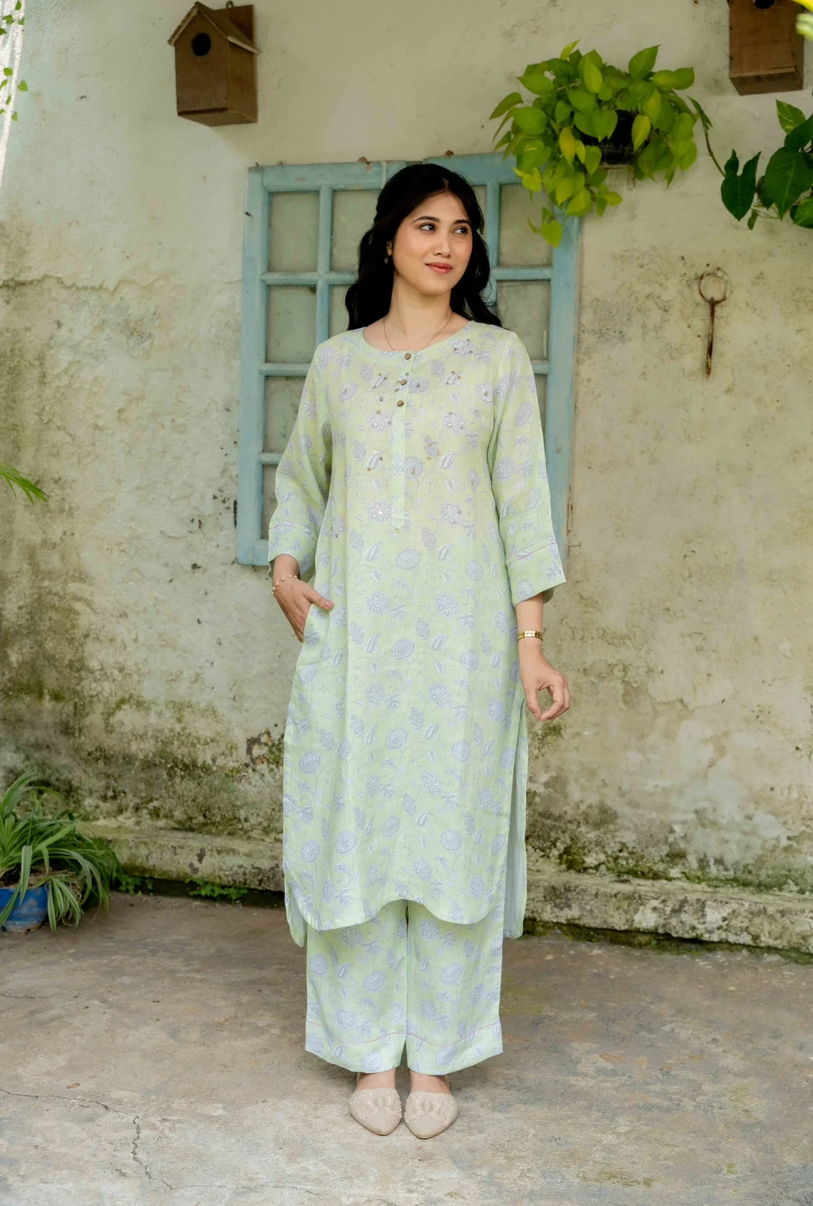 SEAFORM GREEN LINEN PAIR - Image 3