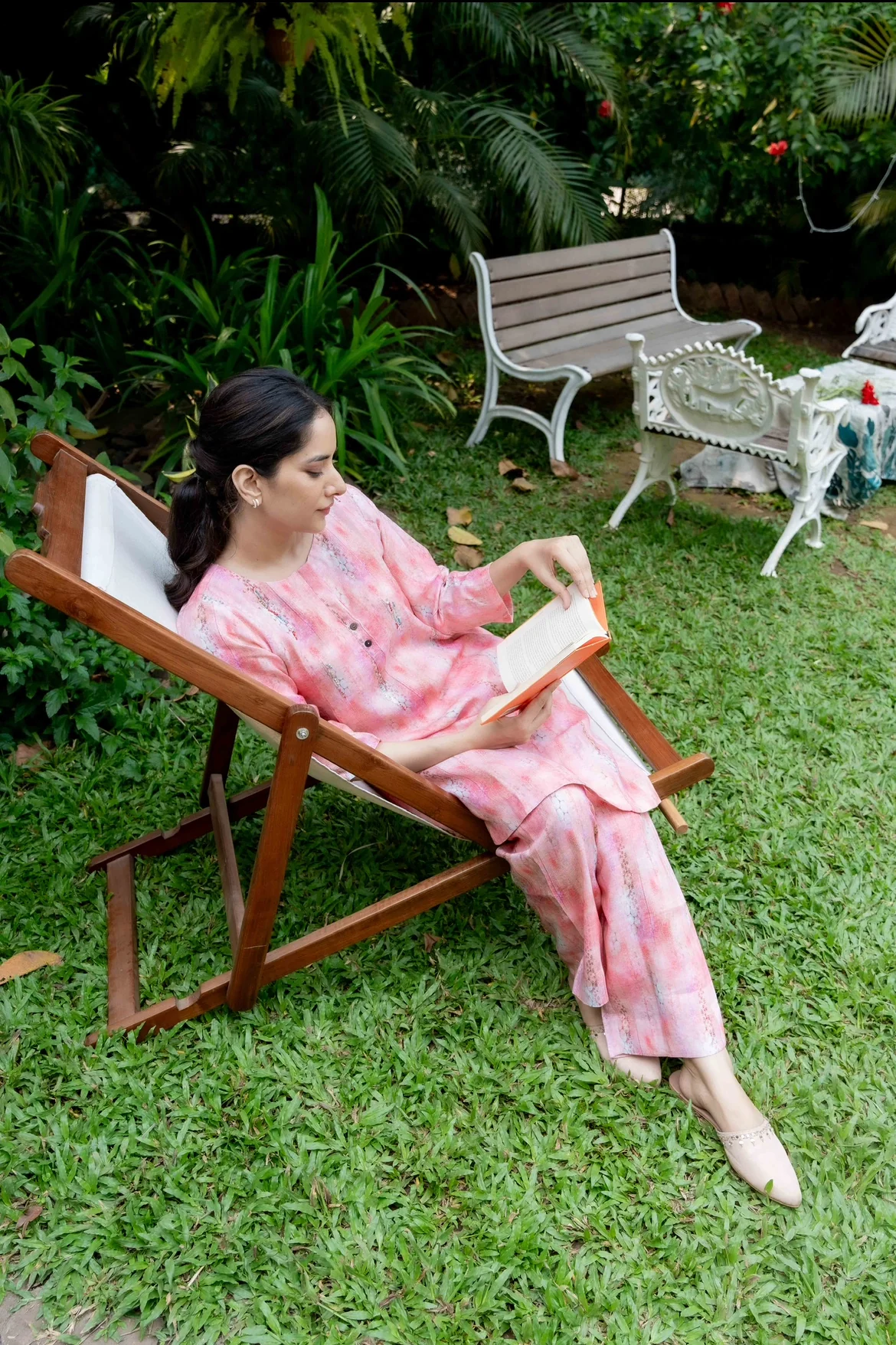 SHIBORI PINK LINEN PAIR - Image 7