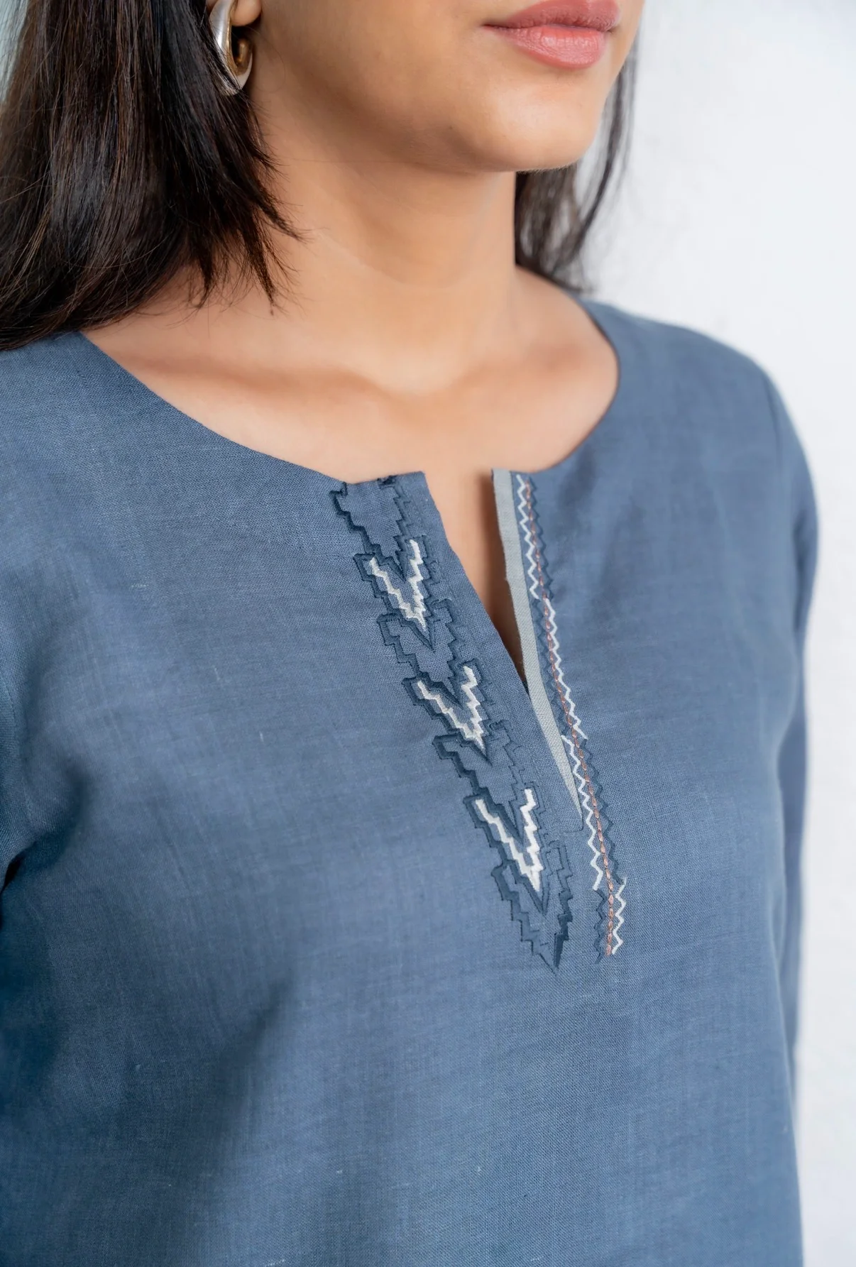 Space Blue-Grey Linen Pair - Image 3