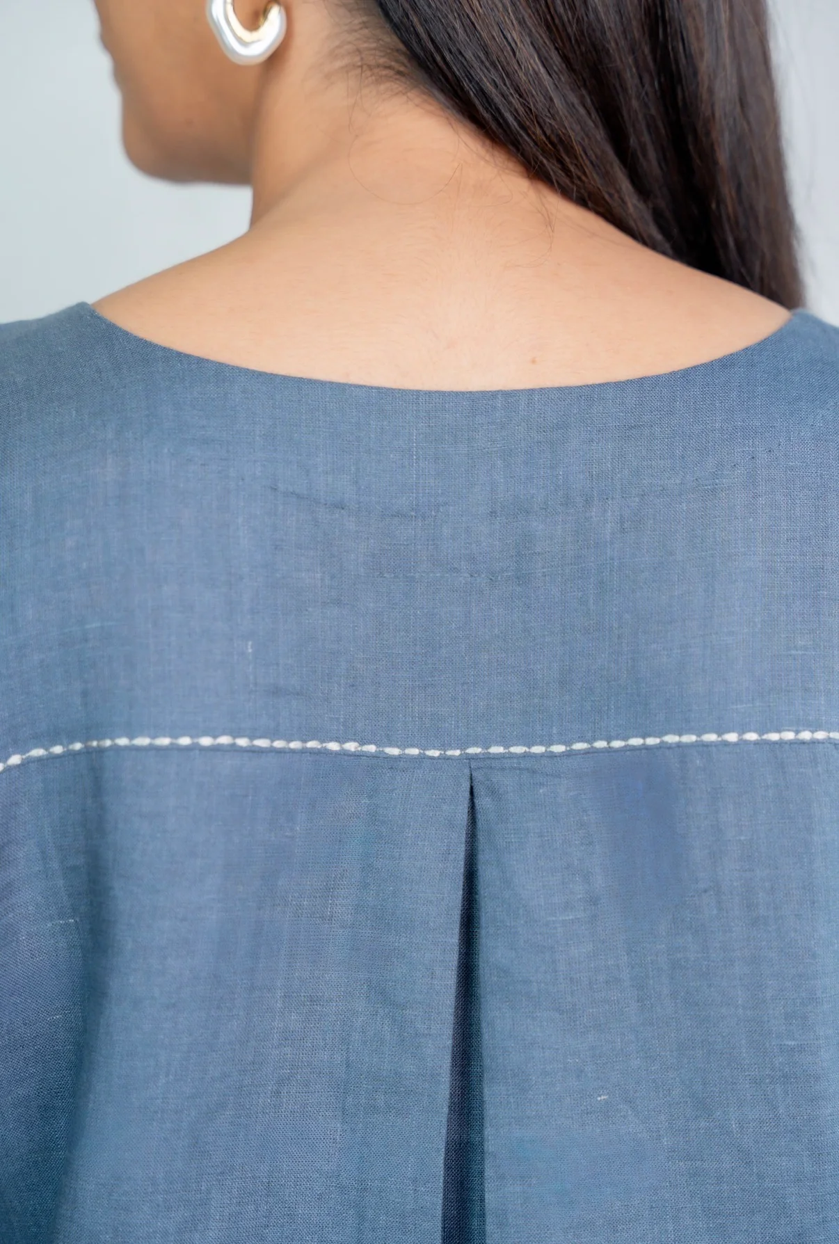 Space Blue-Grey Linen Pair - Image 4