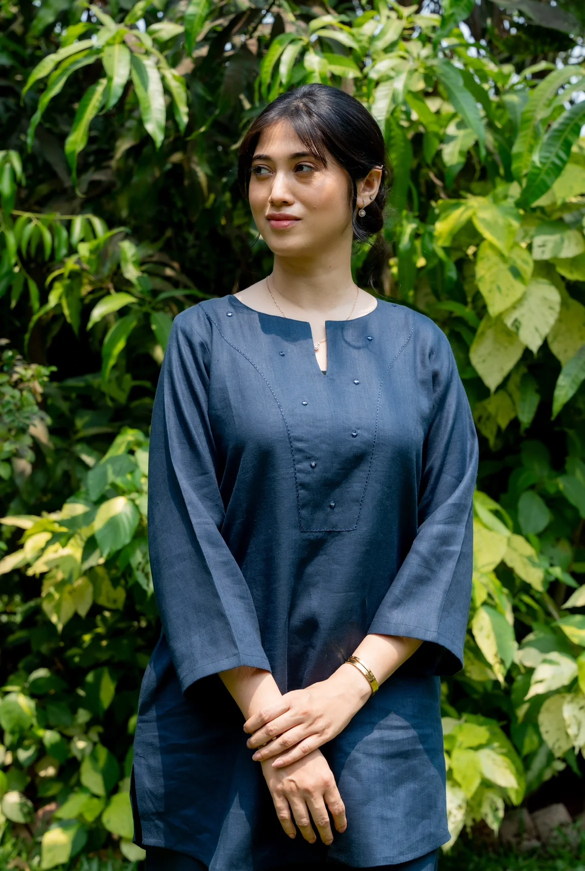 SPACE BLUE LINEN CO-ORD SET - Image 3