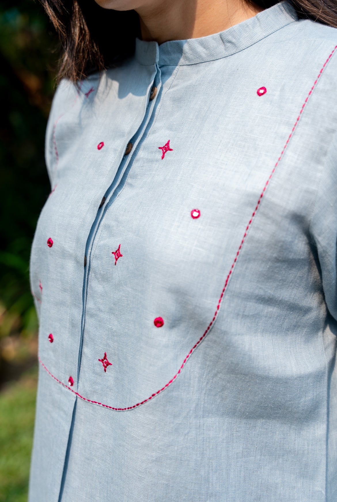 STONE BLUE LINEN PAIR - Image 5