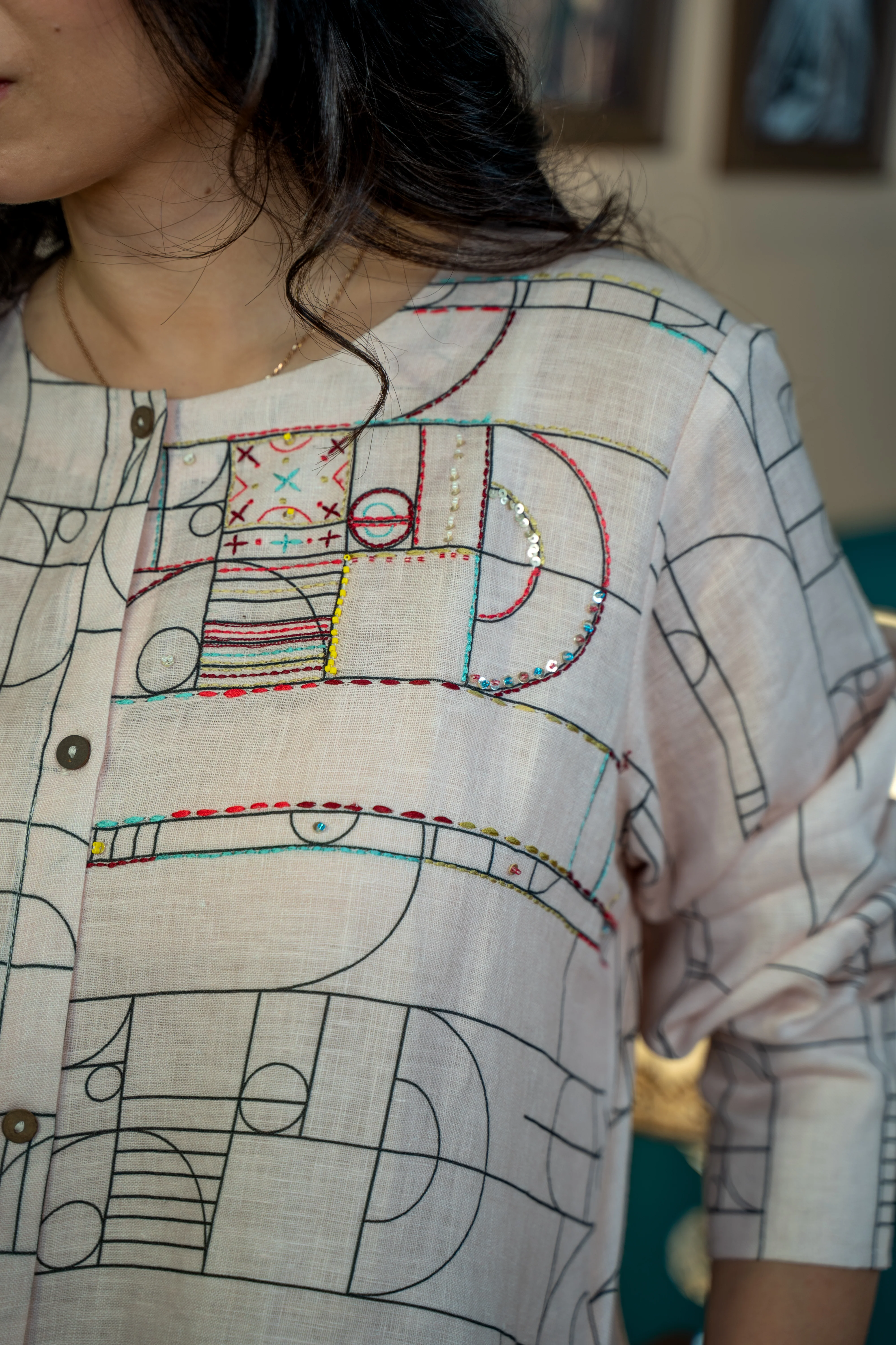 STRIPE TRIBE LINEN PAIR - Image 3