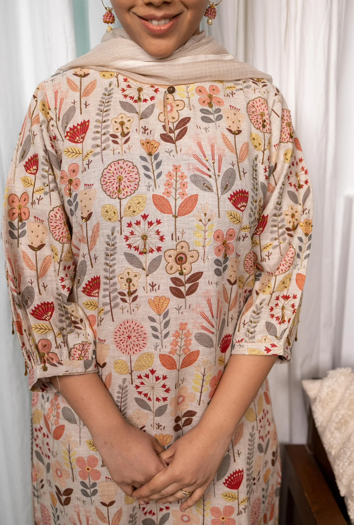 TULIP FLORAL LINEN SET - Image 7