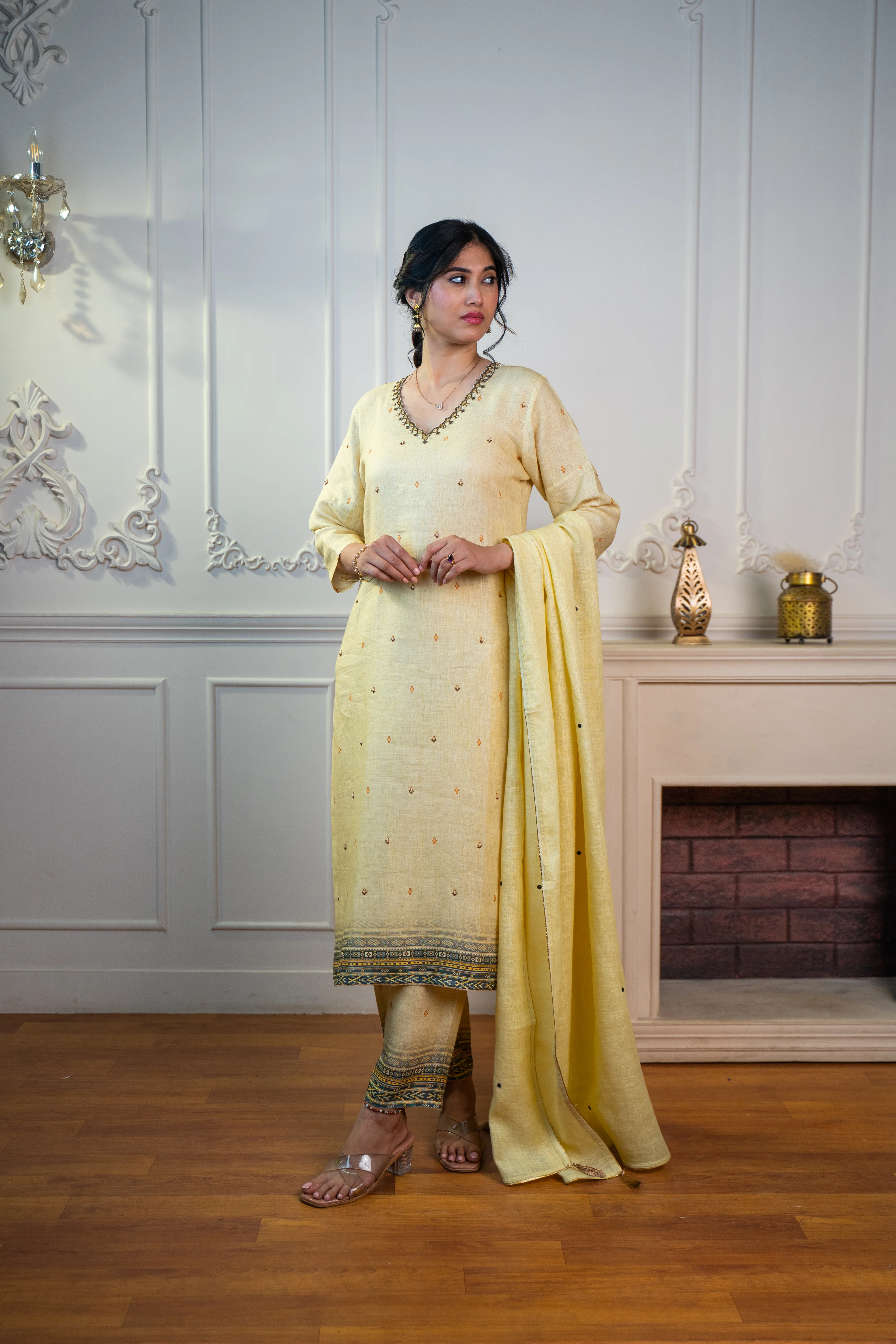 VIVID YELLOW LINEN SET - Image 7