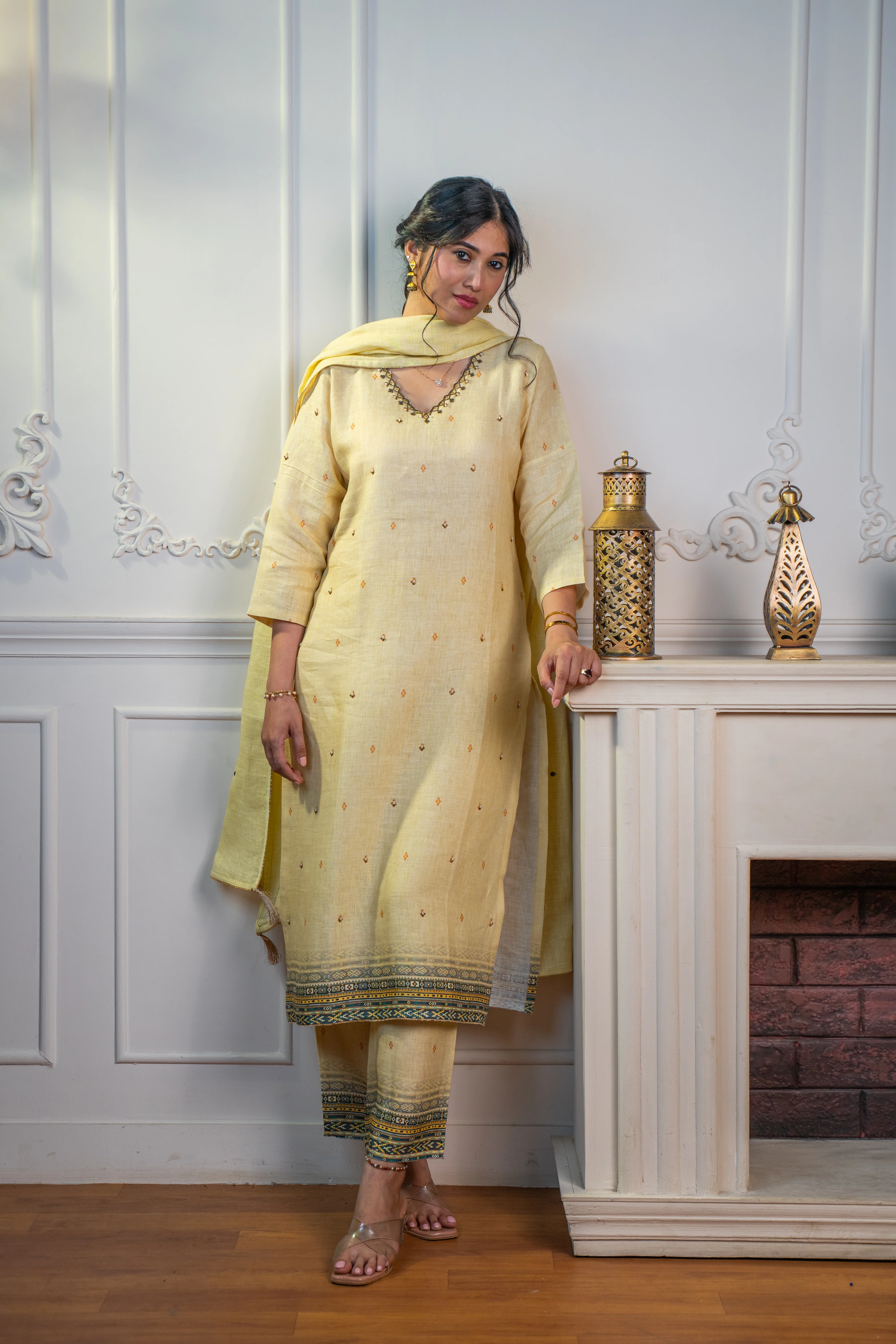 VIVID YELLOW LINEN SET - Image 8