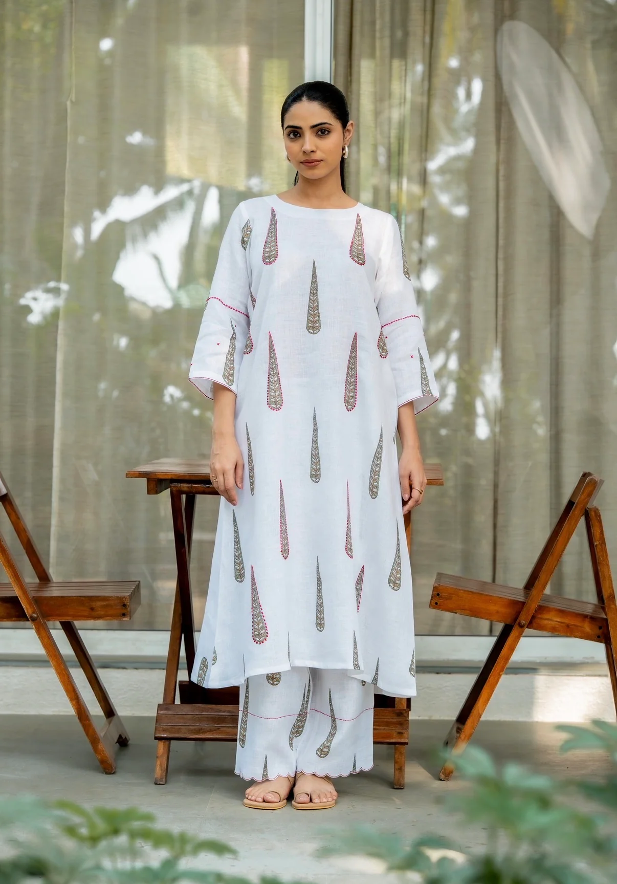 Willow White Linen Pair - Image 6