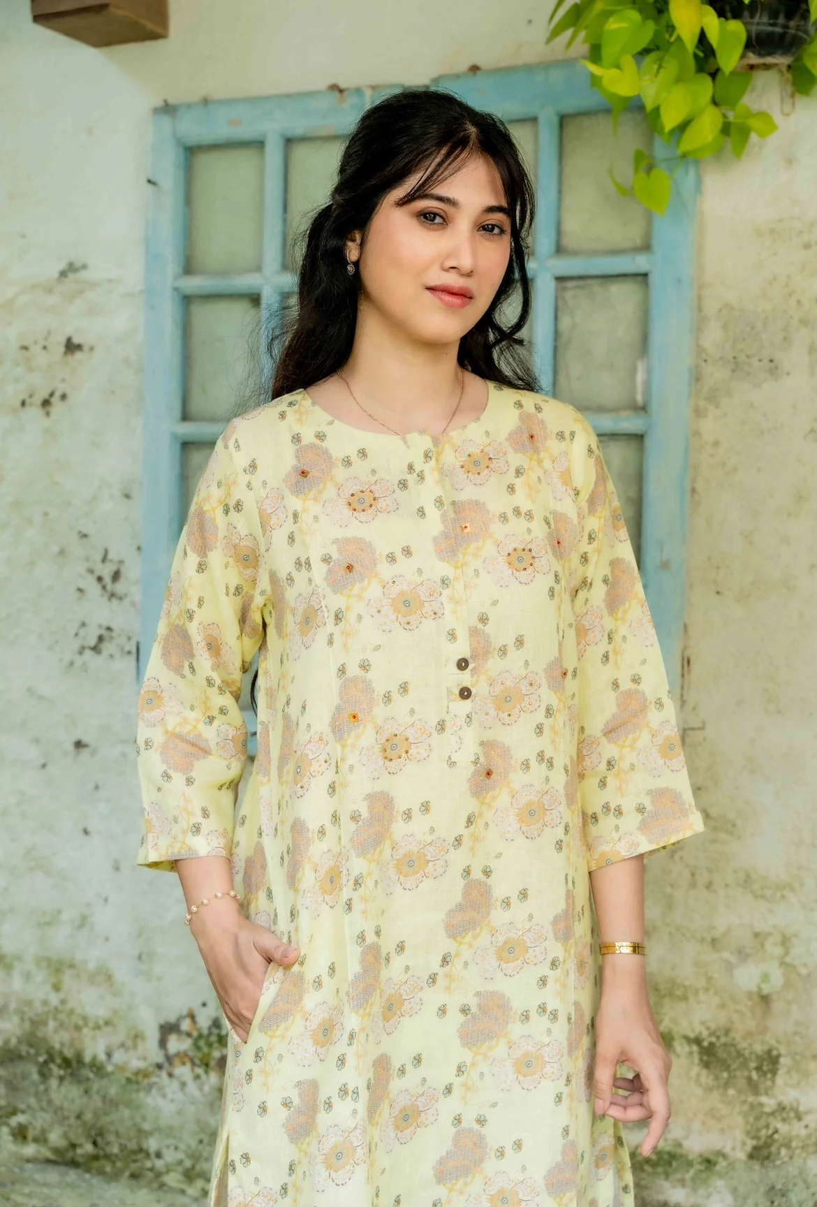 YELLOW IRIS LINEN PAIR - Image 6